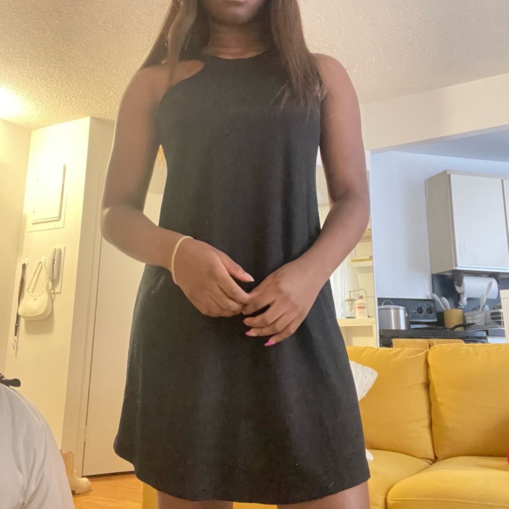 Black sweater dress